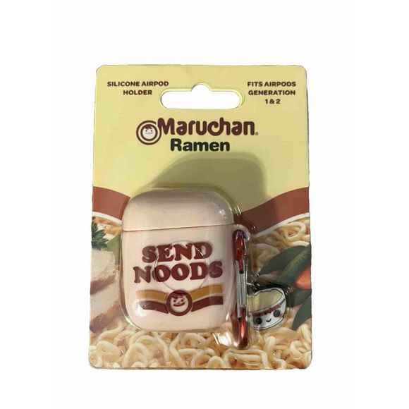 Airpods 1st 2nd Gen Funny Maruchan Ramen Send Noods Silicone Earphone Case Cover - Picture 1 of 4